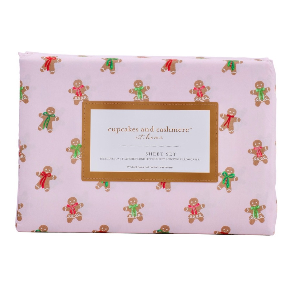 🎄 NEW!! Cupcakes and Cashmere gingerbread King sheet set